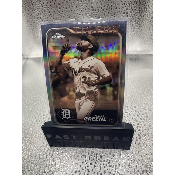 Near Mint or Better 2024 Topps Chrome Sepia Refractor Baseball Card 101 Riley Greene Tigers