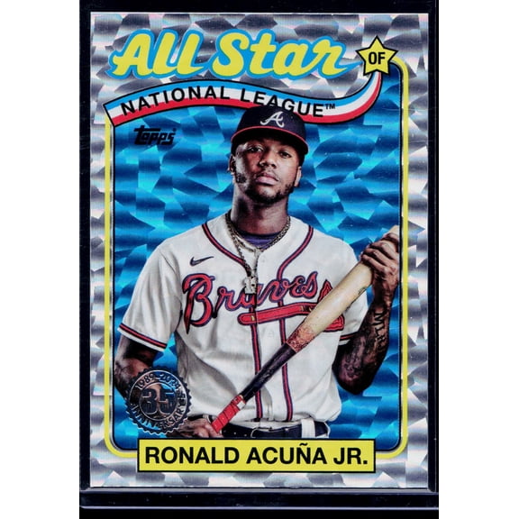 2024 Topps Chrome 1989 Topps Baseball 35th Anniversary #89CB-3 Ronald Acuna Jr Braves Card