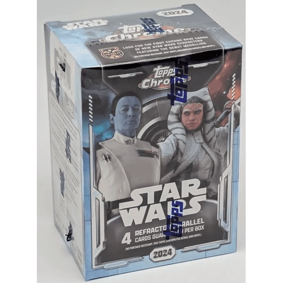 2024 Topps Chrome Star Wars Factory Sealed Blaster Box 8 Packs