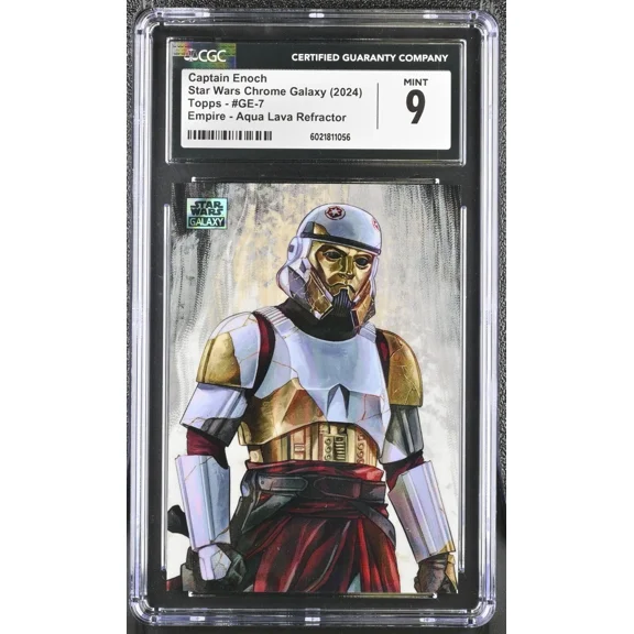 Topps 2024 Chrome Star Wars Galaxy Aqua Lava Refractor Captain Enoch
