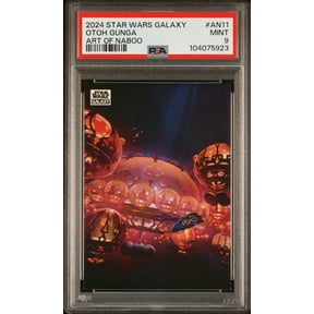 Graded 2024 Topps Chrome Star Wars Galaxy Art Of Naboo Otoh Gunga #AN11 PSA 9 Trading Card