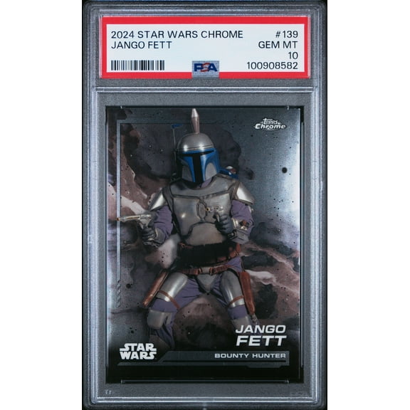 2024 Topps Chrome Star Wars Jango Fett #139 PSA 10