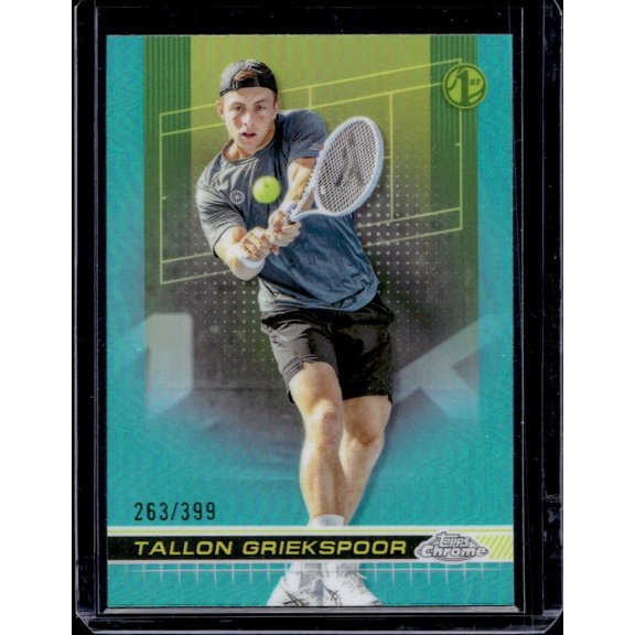 2024 Topps Chrome Tallon Griekspoor #111 Aqua Refractor SN
