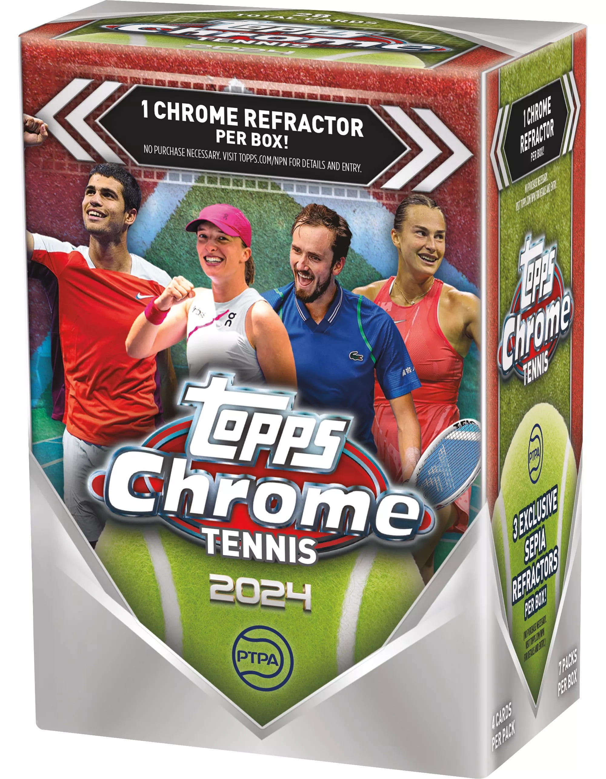 2024 Topps Chrome Tennis Blaster Box - Walmart.com