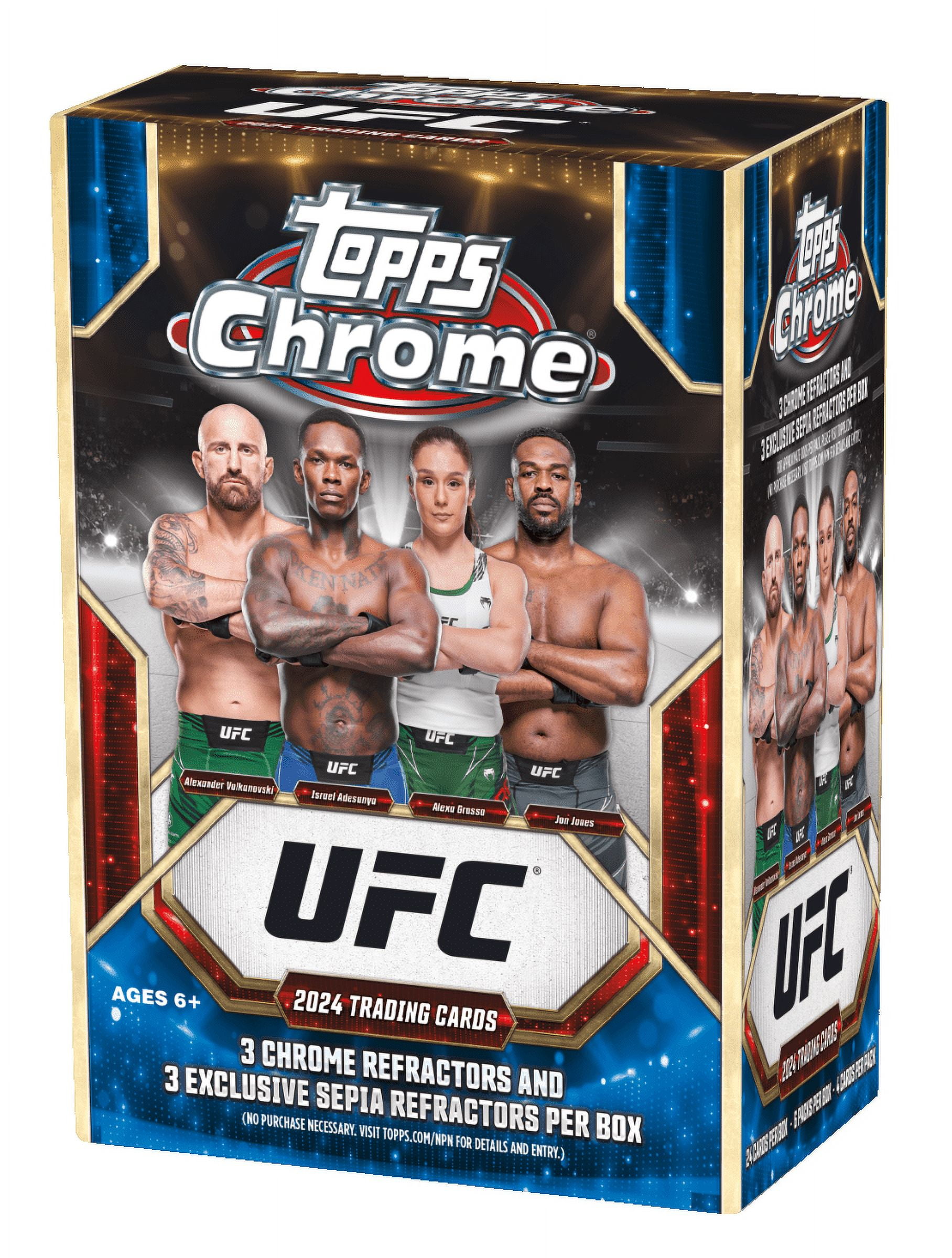 2024 Topps Chrome UFC Blaster Box Trading Cards