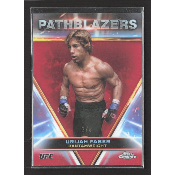 2024 Topps Chrome UFC Pathblazers Urijah Faber #PTH-12 Red Refractor
