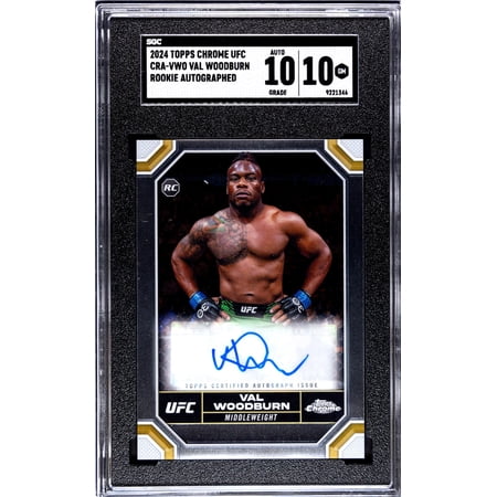 2024 Topps Chrome Ufc #CRA-VWO Val Woodburn Rookie Auto. SGC 10