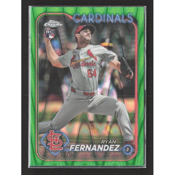 2024 Topps Chrome Update Ryan Fernandez #USC115 Green RayWave RC