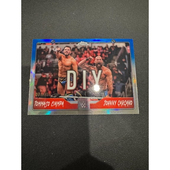 2024 Topps Chrome WWE Ciampa Blue Refractor Parallel Variety Trading Card