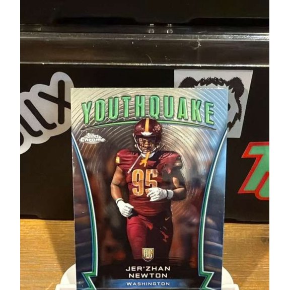 2024 Topps Chrome Youthquake Jer'Zhan Newton #Y-13 Washington Commanders Football Card Washington Commanders NFL FOOTBALL Trading Card
