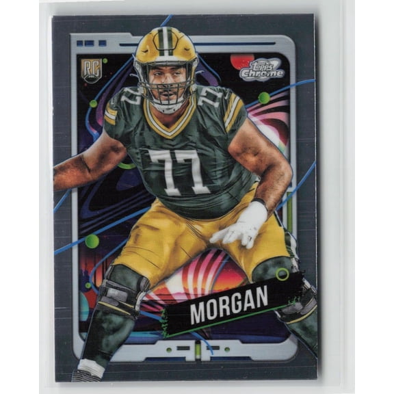 2024 Topps Cosmic Chrome Football Jordan Morgan RC Green Bay Packers #137 Football Card