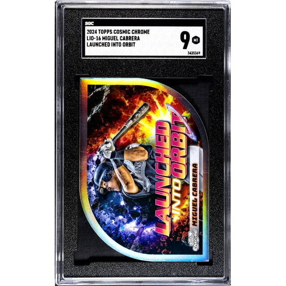 2024 Topps Cosmic Chrome Launched Into Orbit Miguel Cabrera #LIO-16 SGC 9