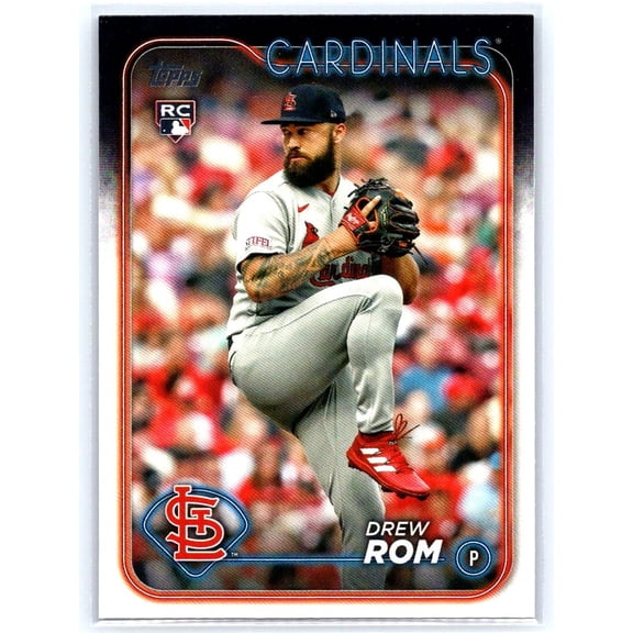 2024 Topps Drew Rom RC #476 St. Louis Cardinals Baseball Card