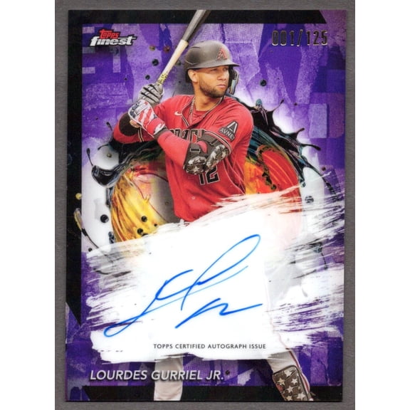 2024 Topps Finest Baseball Lourdes Gurriel Jr. #FA-LG Purple Refractor /125