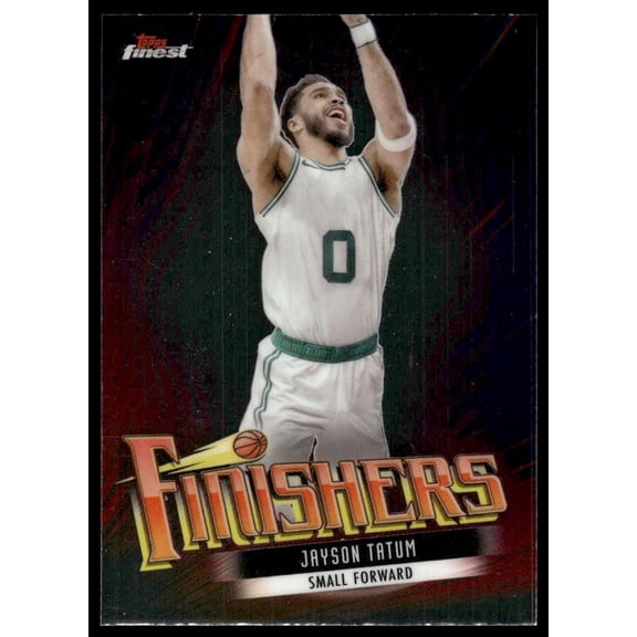 2024 Topps Finest Finishers F-3 Jayson Tatum Boston Celtics Basketball Card