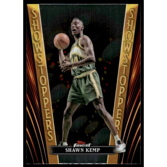 2024 Topps Finest Showstoppers SS-19 Shawn Kemp Seattle SuperSonics Basketball Card