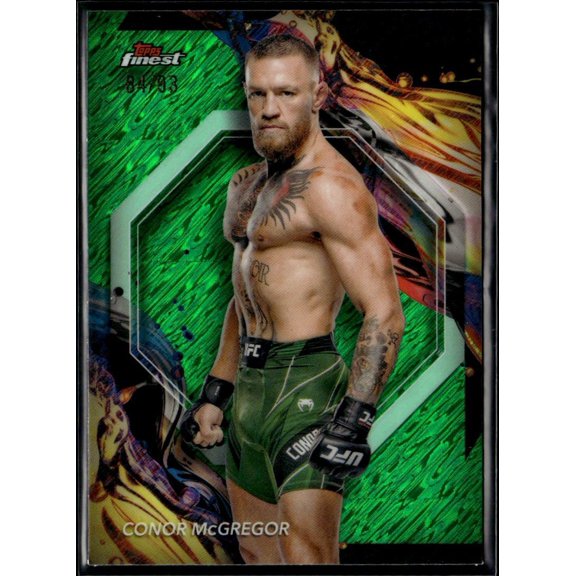 2024 Topps Finest UFC Conor McGregor #151 Green Refractor 84/93
