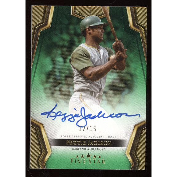 2024 Topps Five Star Autograph Reggie Jackson #FSA-RJA Green /15
