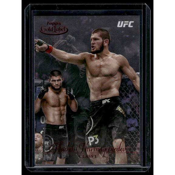 2024 Topps Gold Label UFC Khabib Nurmagomedov #25 Class 1 Red SN