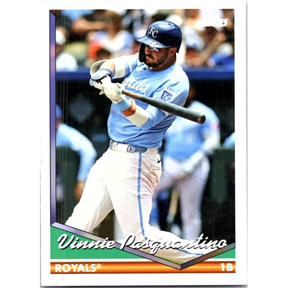 2024 Topps Heritage #261 Vinnie Pasquantino Kansas City Royals Baseball Card Kansas City Royals MLB Baseball Trading Card