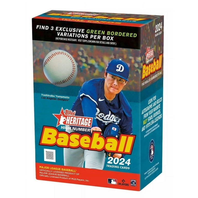 Topps 2024 Heritage High Number Baseball Blaster Box, 8 Packs 