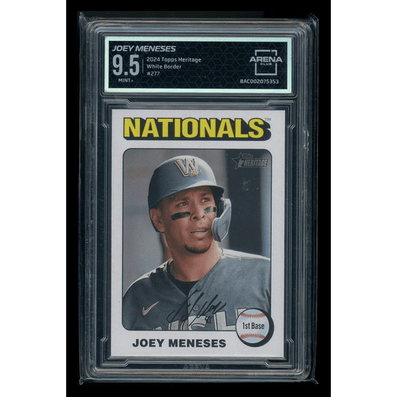 2024 Topps Heritage Joey Meneses #277 White Border Arena Club 9.5