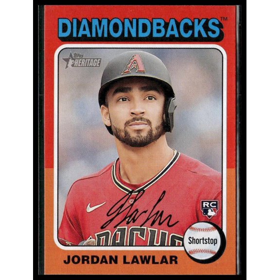 2024 Topps Heritage Jordan Lawlar #429 RC Arizona Diamondbacks MLB BASEBALL Trading Card