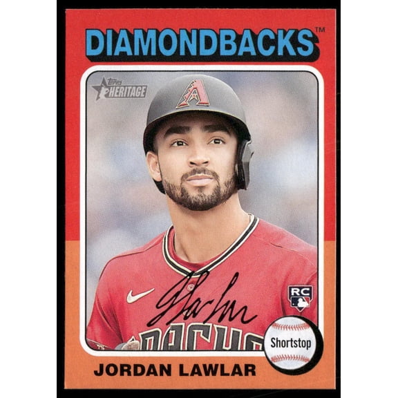 2024 Topps Heritage Jordan Lawlar Arizona Diamondbacks RC #429 Baseball Card