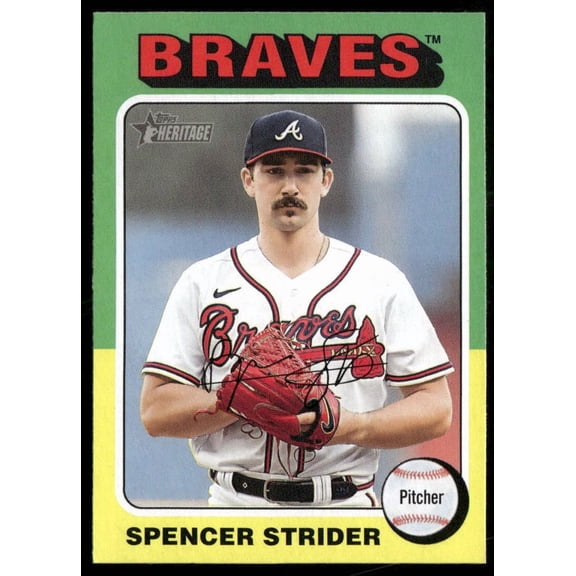 2024 Topps Heritage Spencer Strider #443 Atlanta Braves Baseball Card