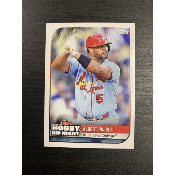 2024 Topps Hobby Rip Night Albert Pujols #28 Base Set Exclusive St. Louis Cardinals Baseball Card