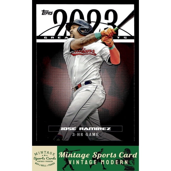 2024 Topps 2023 Greatest Hits Jos Ramrez Cleveland Guardians #23GH-4 Baseball Card