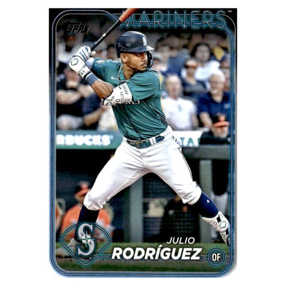 2024 Topps Julio Rodrguez #44 Seattle Mariners MLB BASEBALL Trading Card