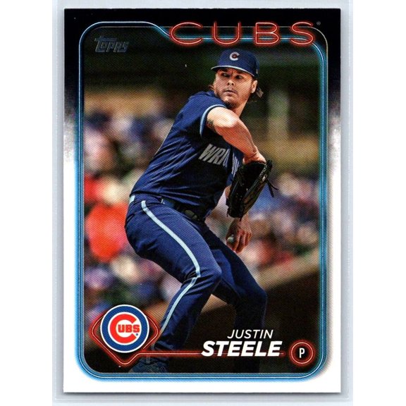 2024 Topps #318 Justin Steele Chicago Cubs MLB Baseball Card