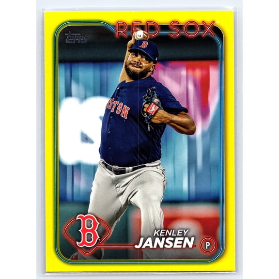 2024 Topps Yellow #267 Kenley Jansen Near Mint Boston Red Sox Baseball Card