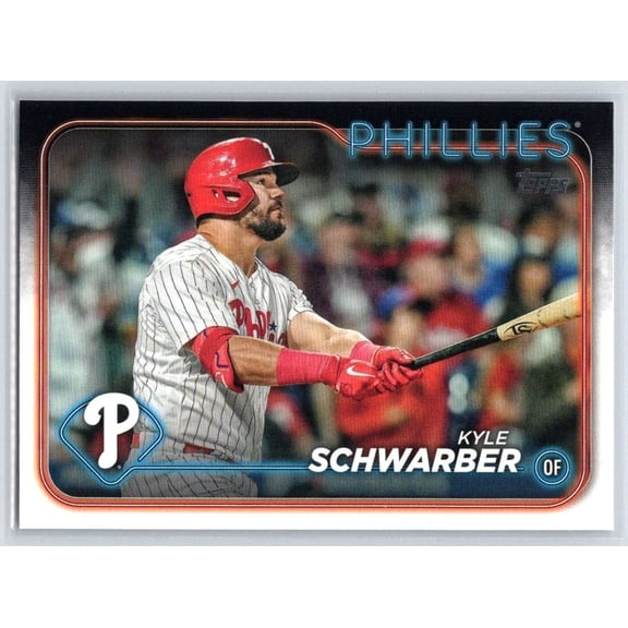 2024 Topps Kyle Schwarber #136 Philadelphia Phillies Baseball Card Near Mint or Better