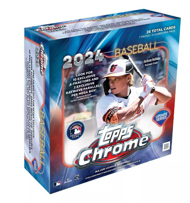 2024 Topps MLB Chrome Update Mega Box Baseball Tra