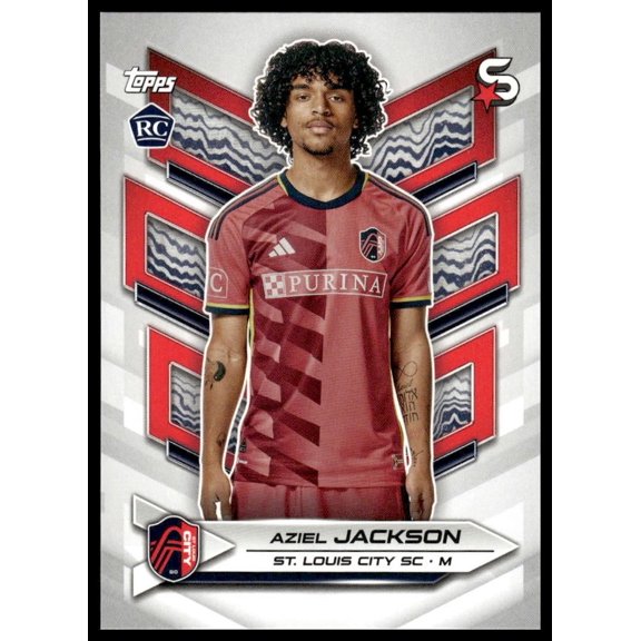 2024 Topps MLS Aziel Jackson #126 RC St. Louis City SC Near Mint Baseball Card