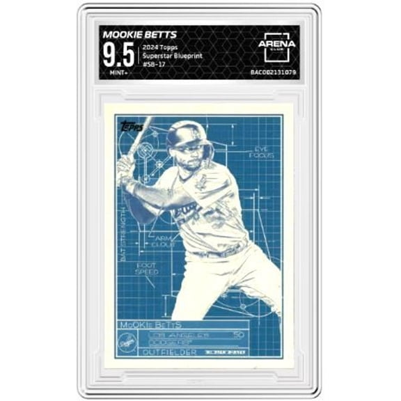 Graded 2024 Topps Superstar Blueprint SB-17 Mookie Betts Arena Club 9.5