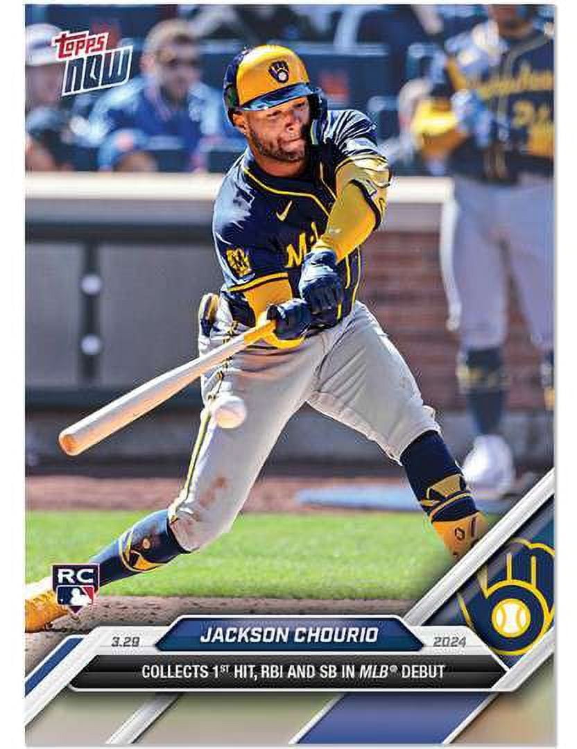 2024 Topps Now Baseball Jackson Chourio #16 (Rookie 2024 Topps Now Baseball Jackson Chourio #16 (Rookie