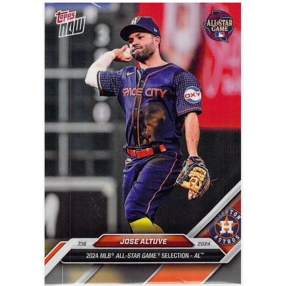 2024 Topps Now Jose Altuve #ASG-JA Houston Astros MLB Baseball Trading Card