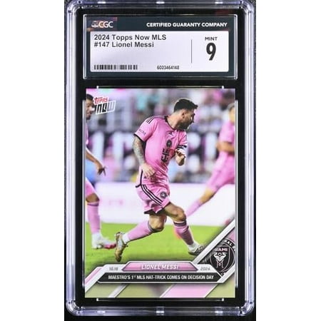 2024 Topps Now MLS #147 Lionel Messi Card Graded CGC 9