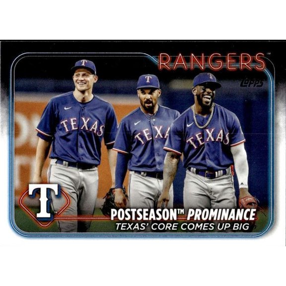 2024 Topps Postseason Prominence #656 NM-MT Texas Rangers Baseball Card Texas Rangers MLB Baseball Trading Card