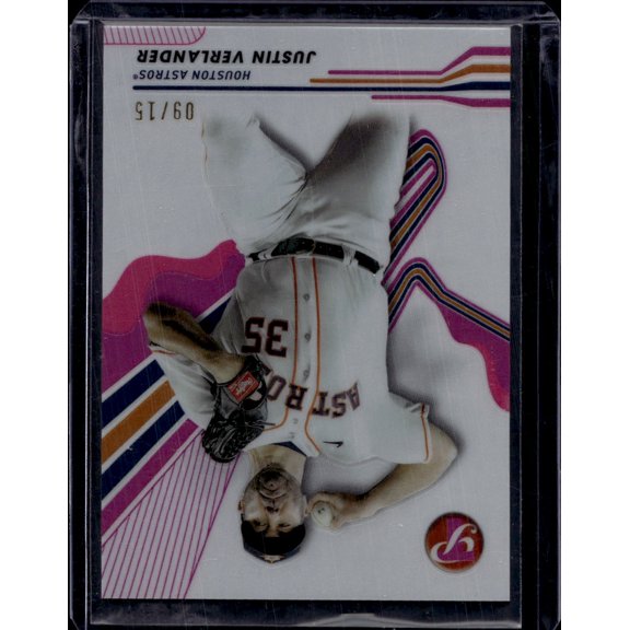 2024 Topps Pristine Justin Verlander #182 Pink /15 Houston Astros MLB Baseball Trading Card
