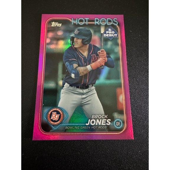 2024 Topps Pro Debut Brock Jones Foil Parallel Near Mint Tampa Bay Rays Baseball Card