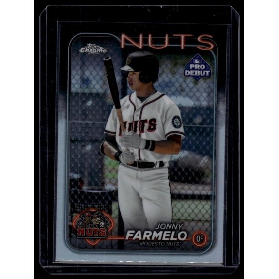 2024 Topps Pro Debut Chrome #PDC-67 Jonny Farmelo Modesto Nuts Modesto Nuts MLB BASEBALL Trading Card