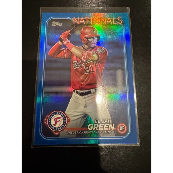 2024 Topps Pro Debut Elijah Green Foil Parallel Baseball Card Washington Nationals Near Mint or Better