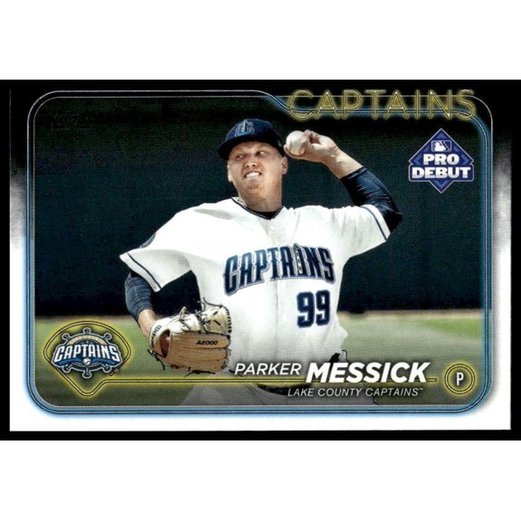 2024 Topps Pro Debut Parker Messick PD-147 Lake County Captains Baseball Card