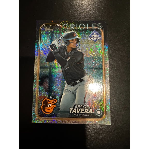2024 Topps Pro Debut Sparkle Foil Parallel Braylin Tavera Baltimore Orioles Baseball Card