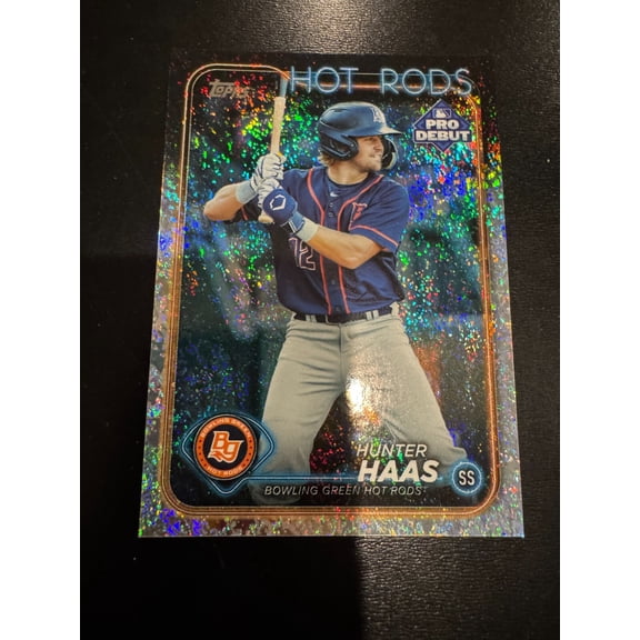 2024 Topps Pro Debut Sparkle Foil Parallel Hunter Haas Tampa Bay Rays Baseball Card Near Mint or Better