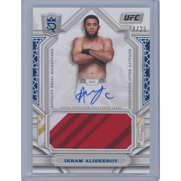 2024 Topps Royalty UFC Ikram Aliskerov #RYS-AGO /25 Relic
